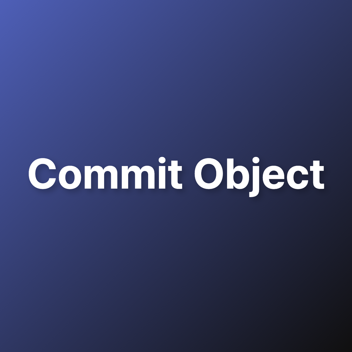 Commit 객체 구현