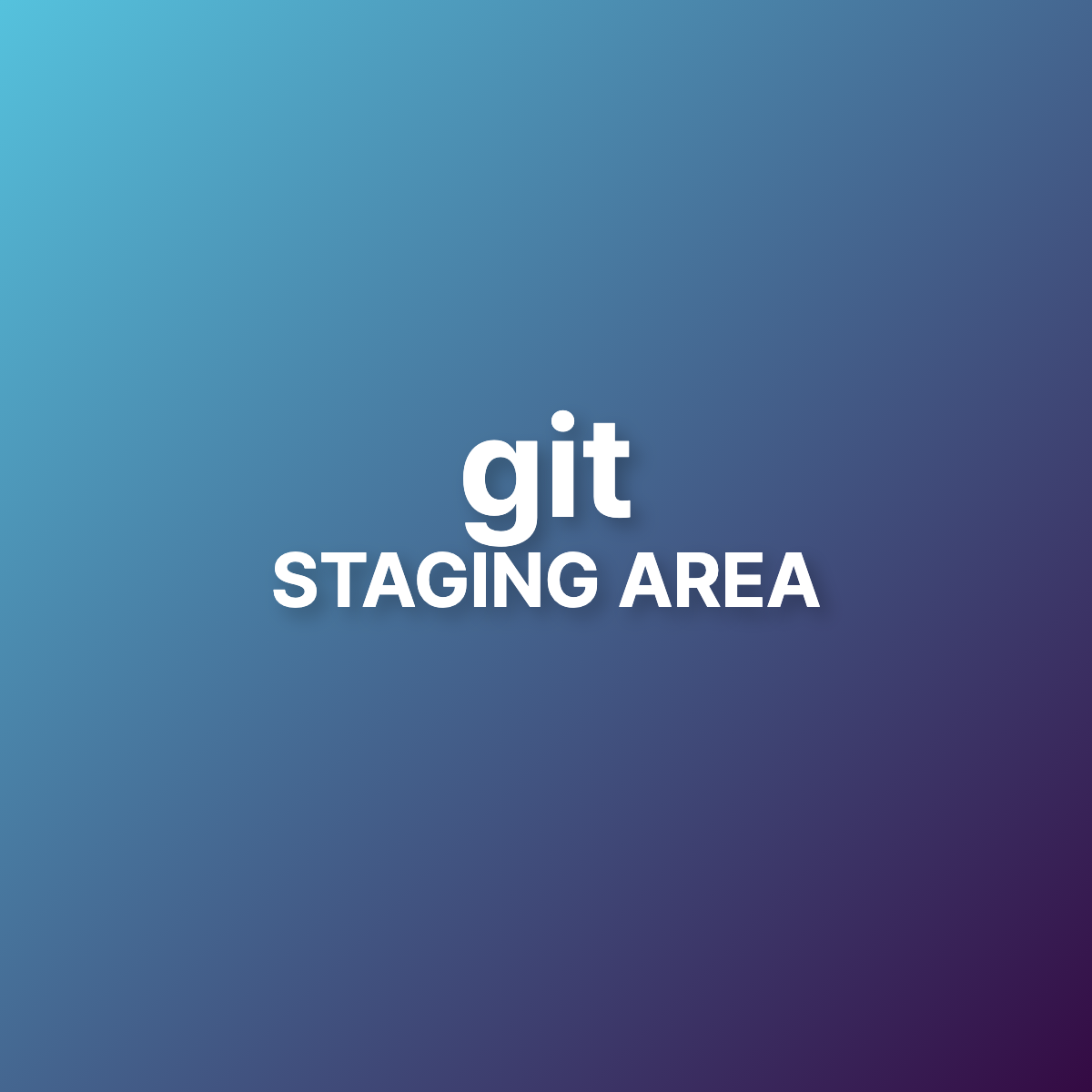 [Git] Staging Area
